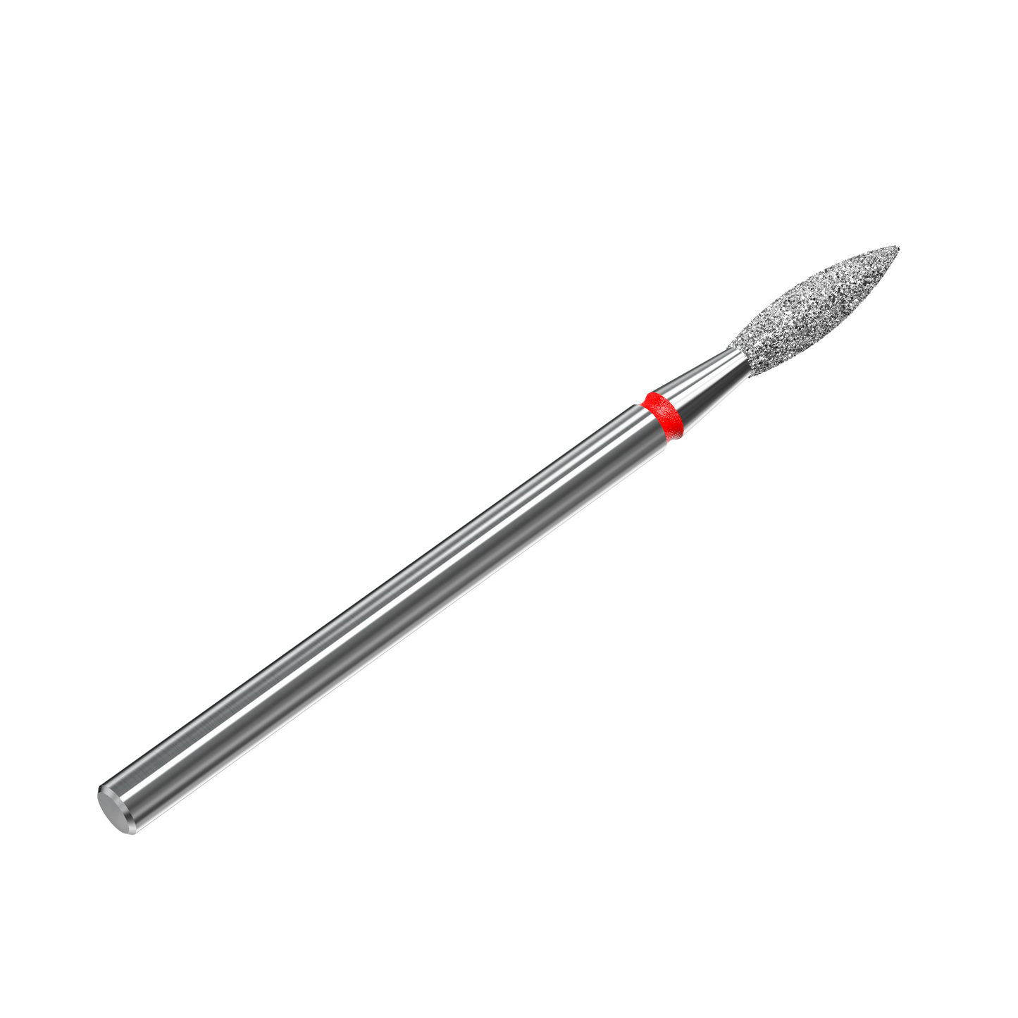 Diamond nail drill bit flame red EXPERT head diameter 2,3 mm / working part 10 mm (FA10R023/10)