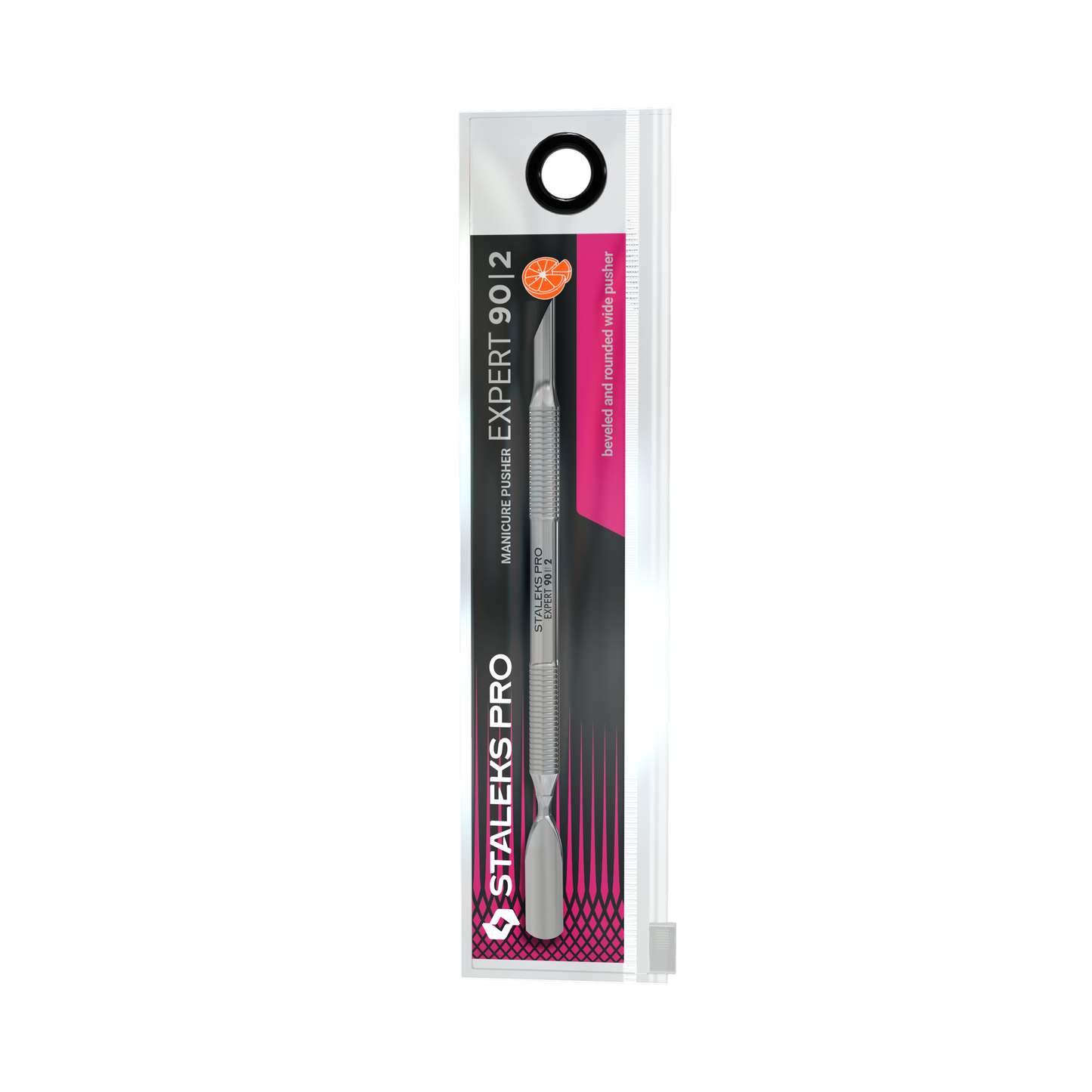 Manicure pusher EXPERT 90 TYPE 2 (beveled and rounded wide pusher) (PE-90/2)