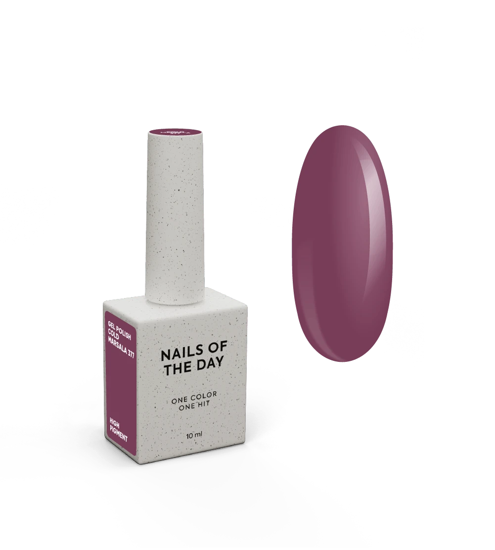 NOTD gel polish "Cold Marsala" 377 - 10 ml