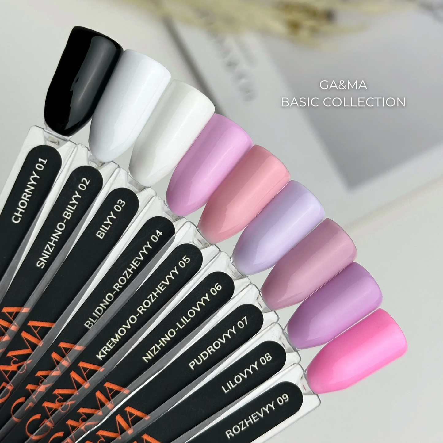 GA&MA gel polish 001 "Chornyy" - 15 ml
