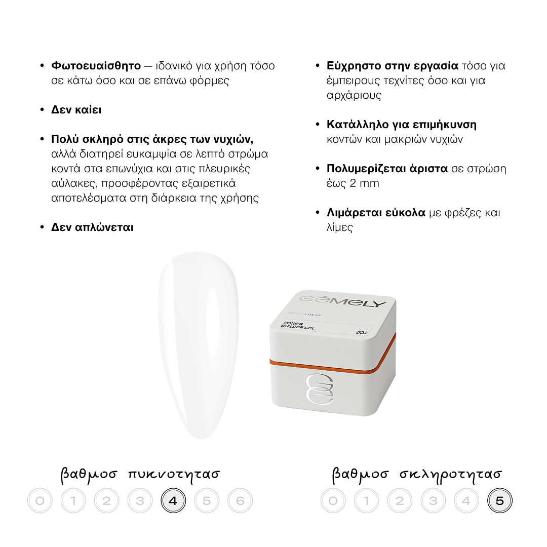 GEMELY Power builder gel 001 clear