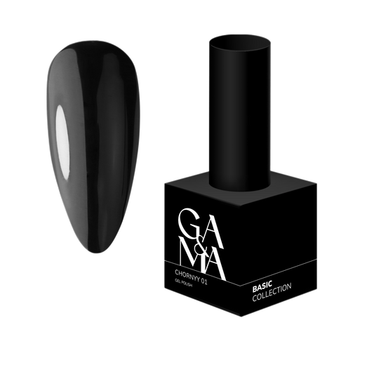 GA&MA gel polish 001 "Chornyy" - 15 ml