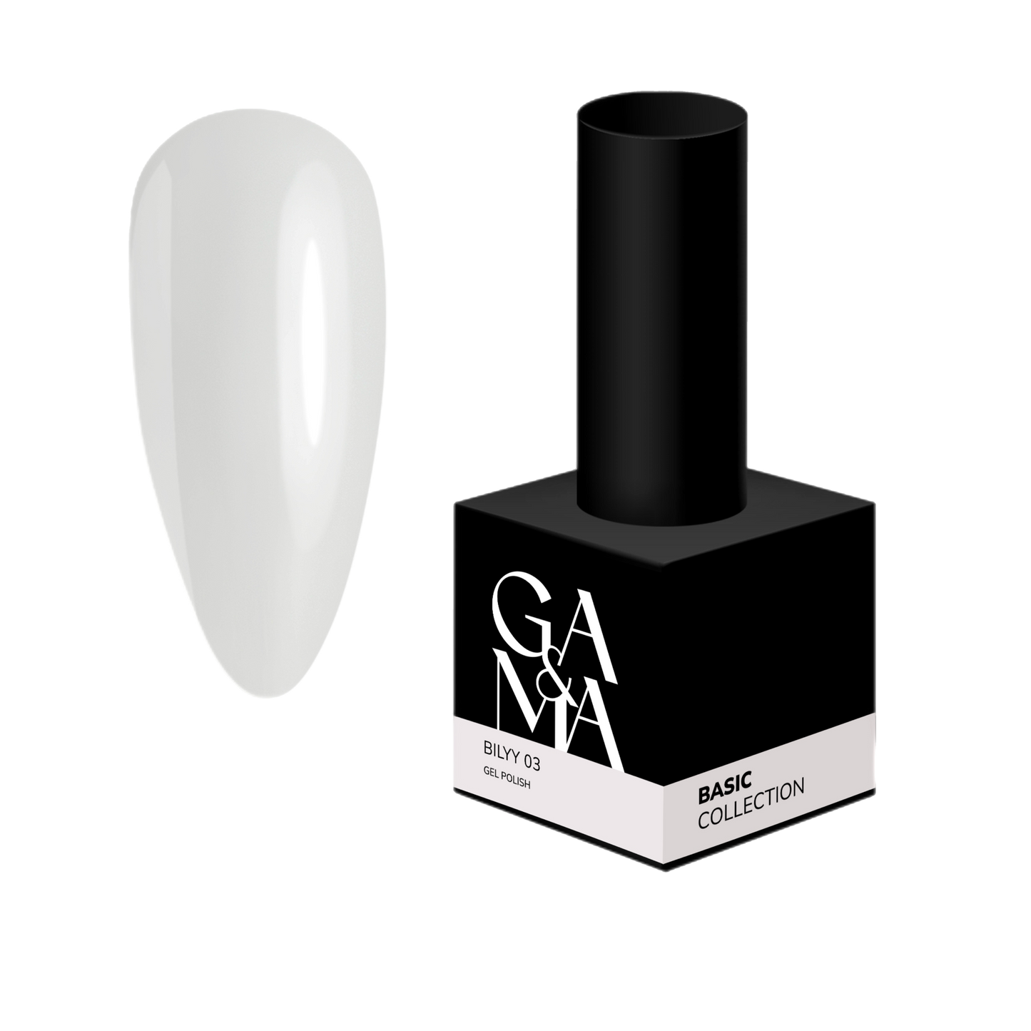 GA&MA gel polish 003 "Bilyy" - 15 ml