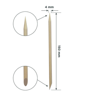 Orange stick EXPERT wooden 150 mm - 100 pcs