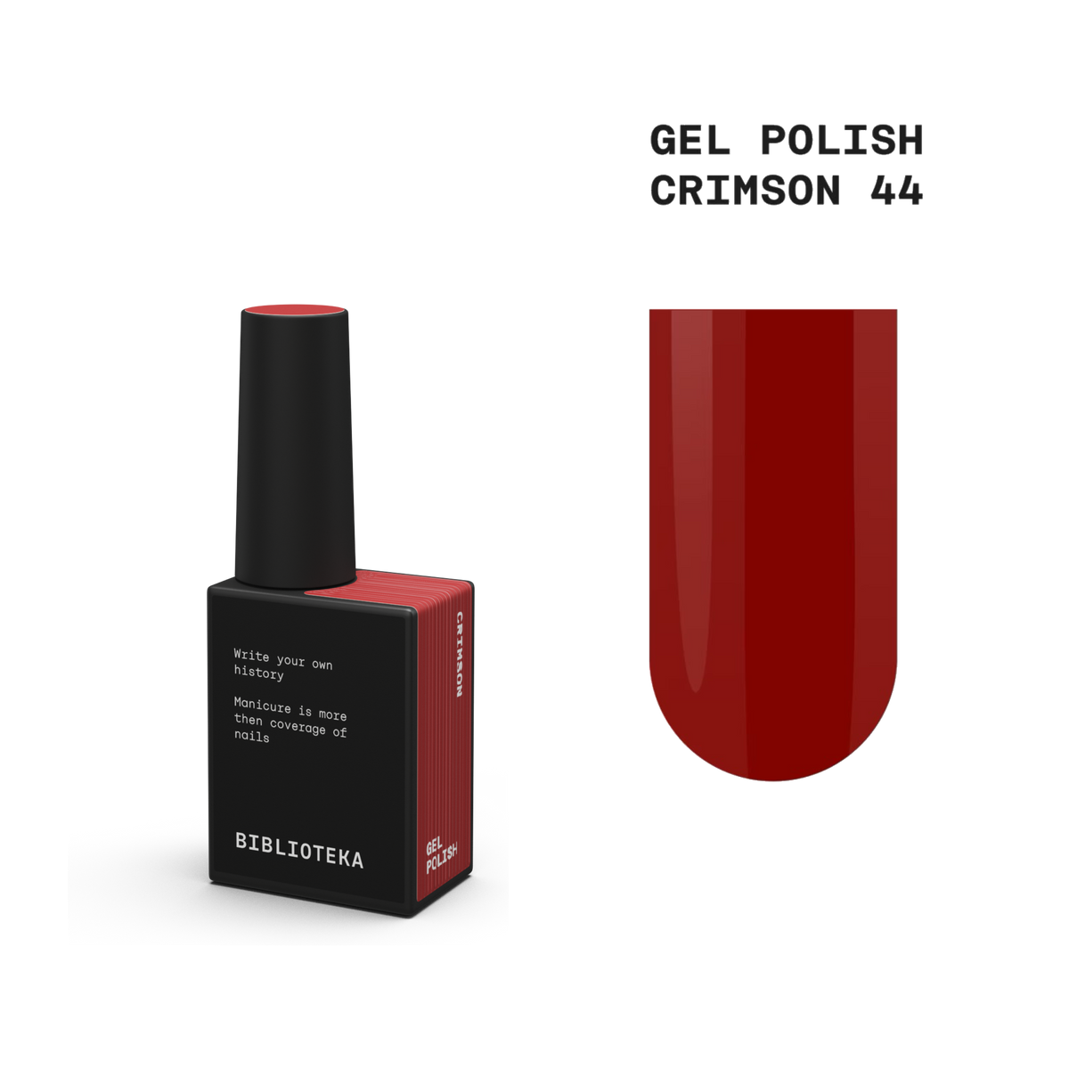 BIBLIOTEKA gel polish CRIMSON 44 - 10 ml