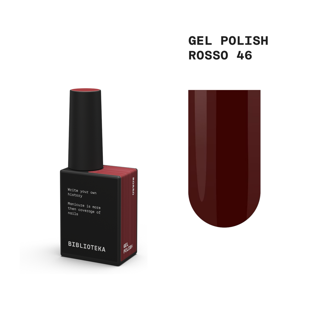 BIBLIOTEKA gel polish ROSSO 46 - 10 ml