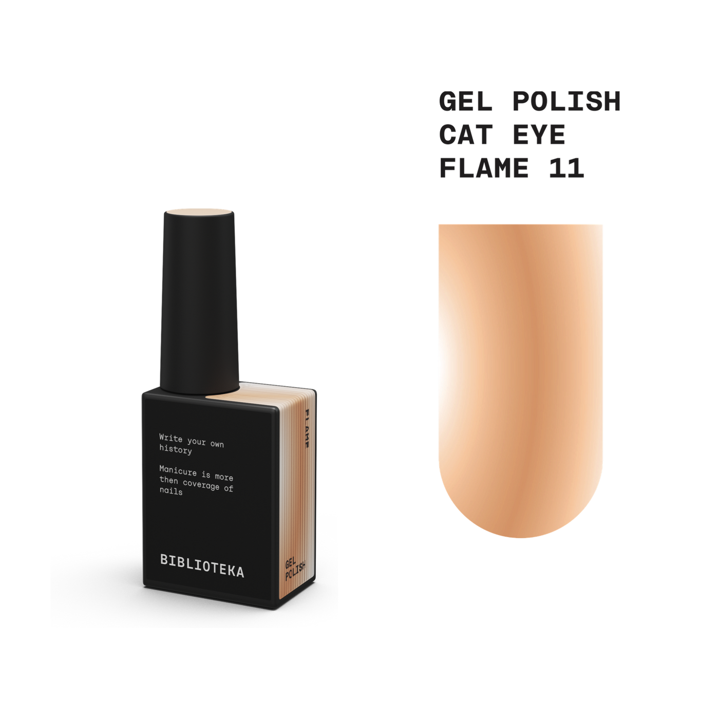 BIBLIOTEKA cat eye gel polish FLAME 11 - 10 ml