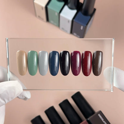 BIBLIOTEKA gel polish set WARM LAYERS №17 - 24