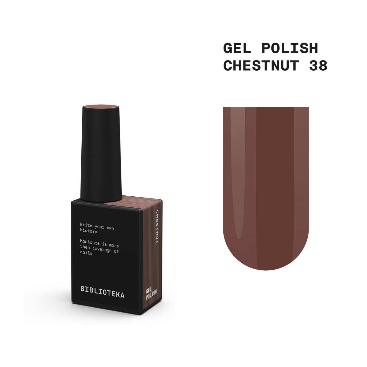 BIBLIOTEKA gel polish CHESTNUT 38 - 10 ml