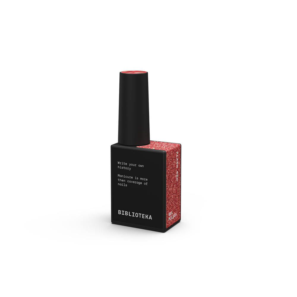 BIBLIOTEKA gel polish FLASH RED - 10 ml