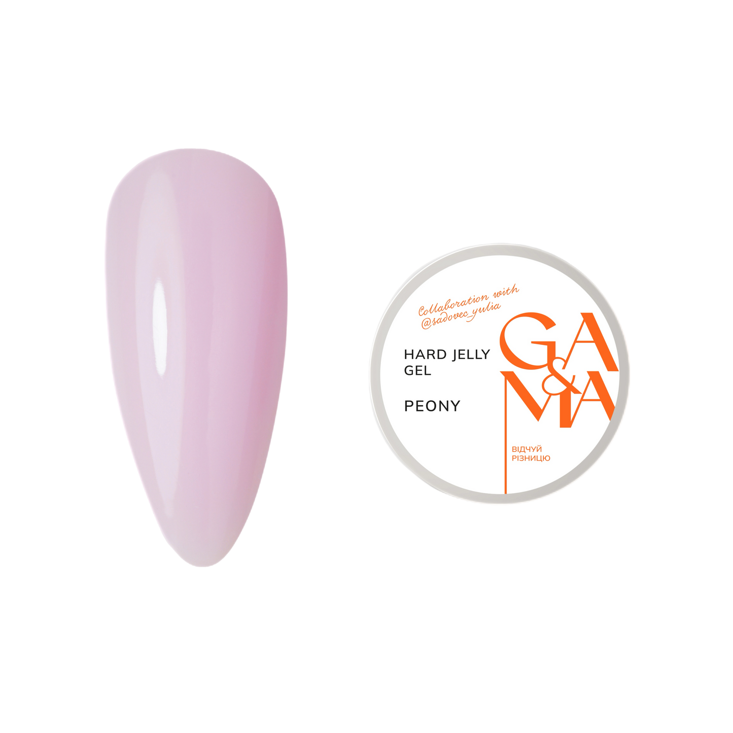 GA&MA Hard jelly gel "Peony"