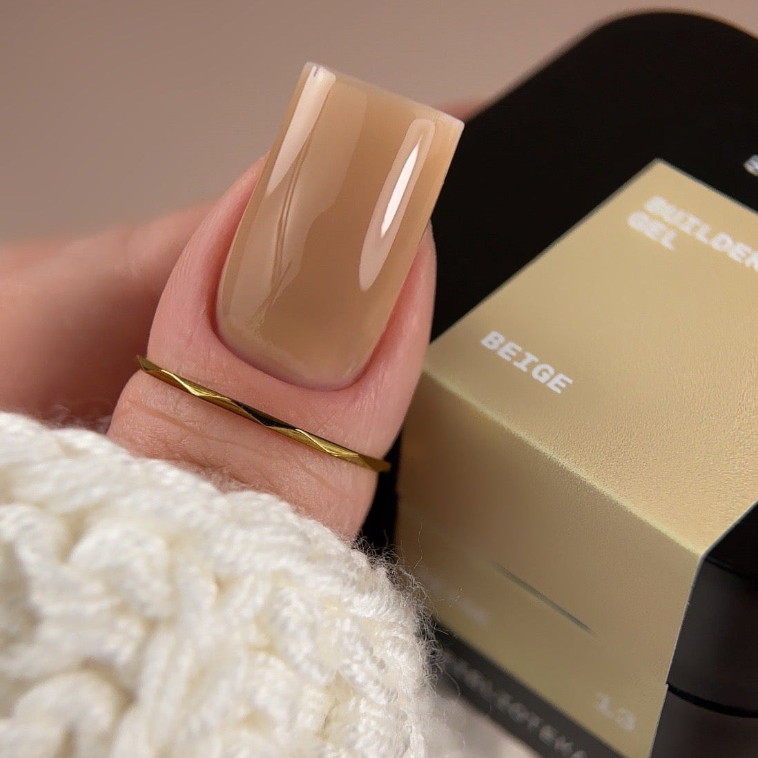 BIBLIOTEKA builder gel BEIGE 13 - 30 ml