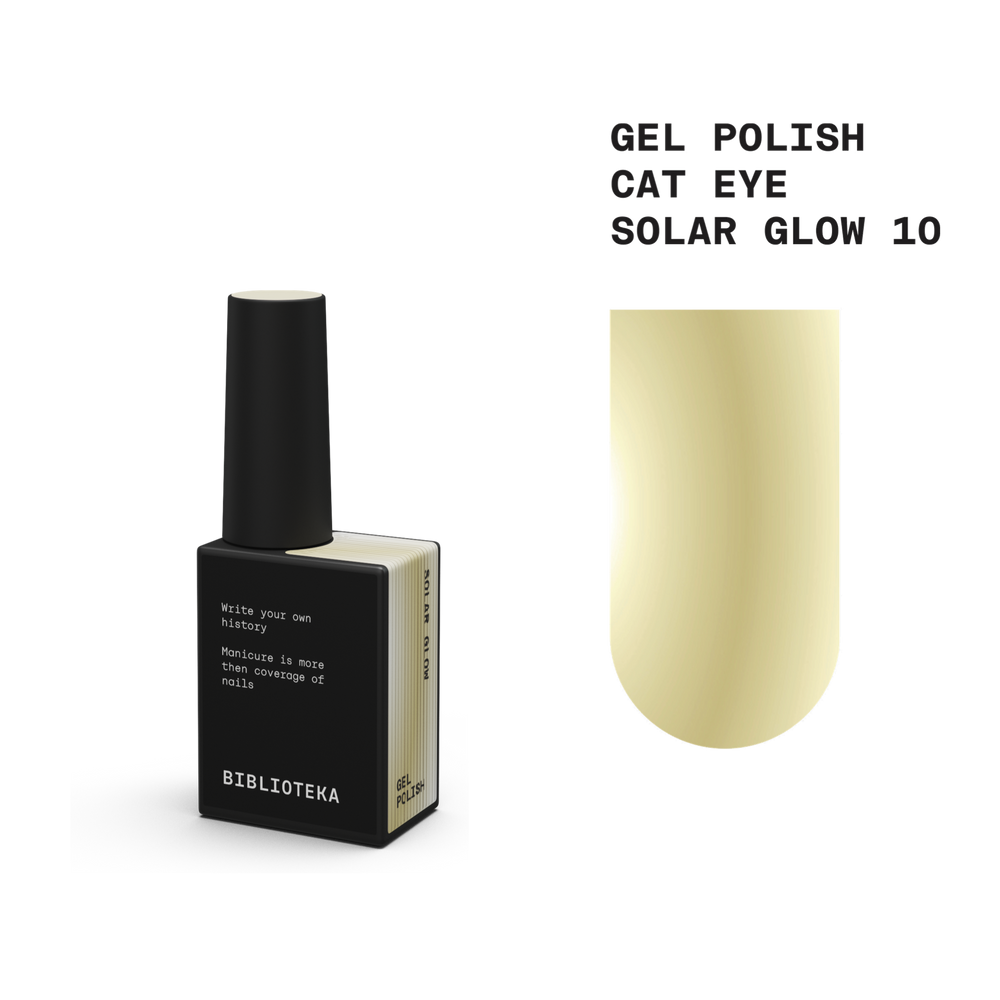 BIBLIOTEKA cat eye gel polish SOLAR GLOW 10 - 10 ml