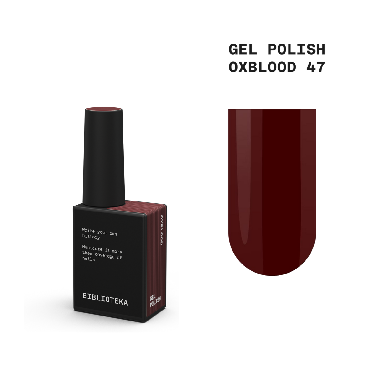 BIBLIOTEKA gel polish OXBLOOD 47 - 10 ml