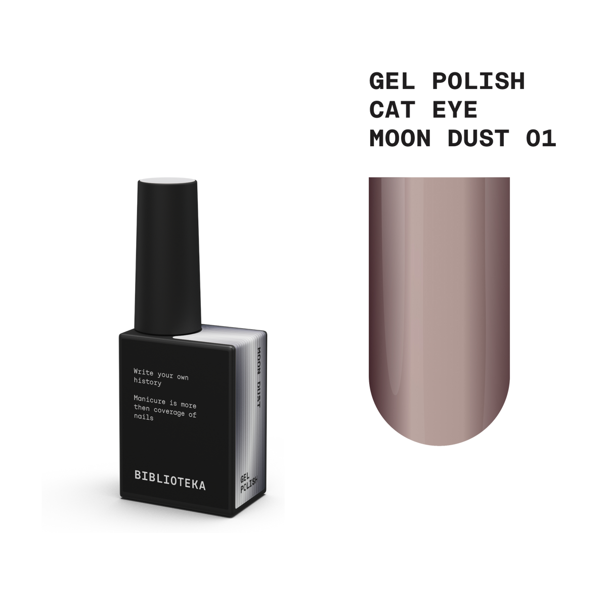BIBLIOTEKA cat eye gel polish MOON DUST 01 - 10 ml
