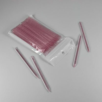 Reusable crystal manicure sticks pink - 50pieces/pack