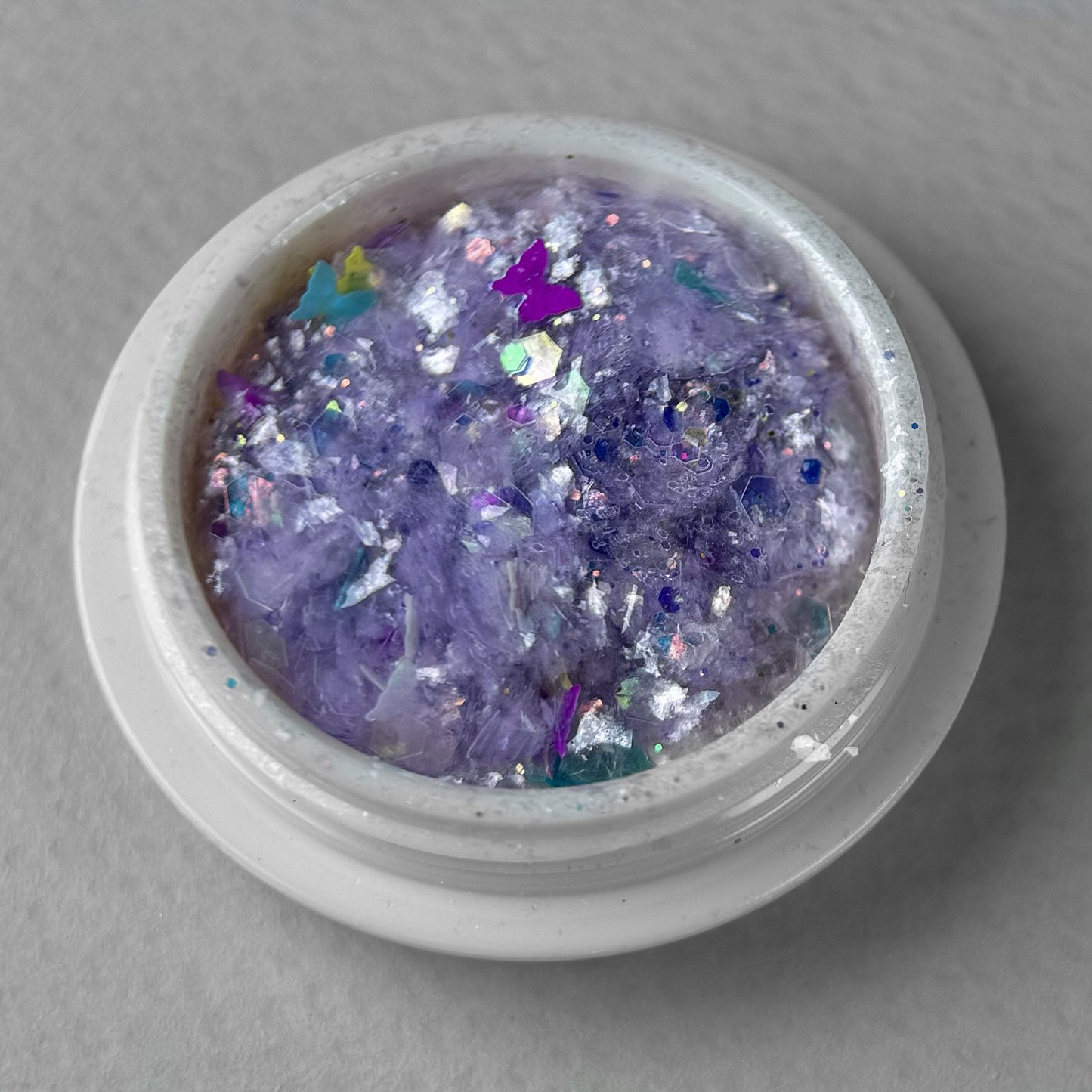 Multi-shape holographic nail glitter - purple