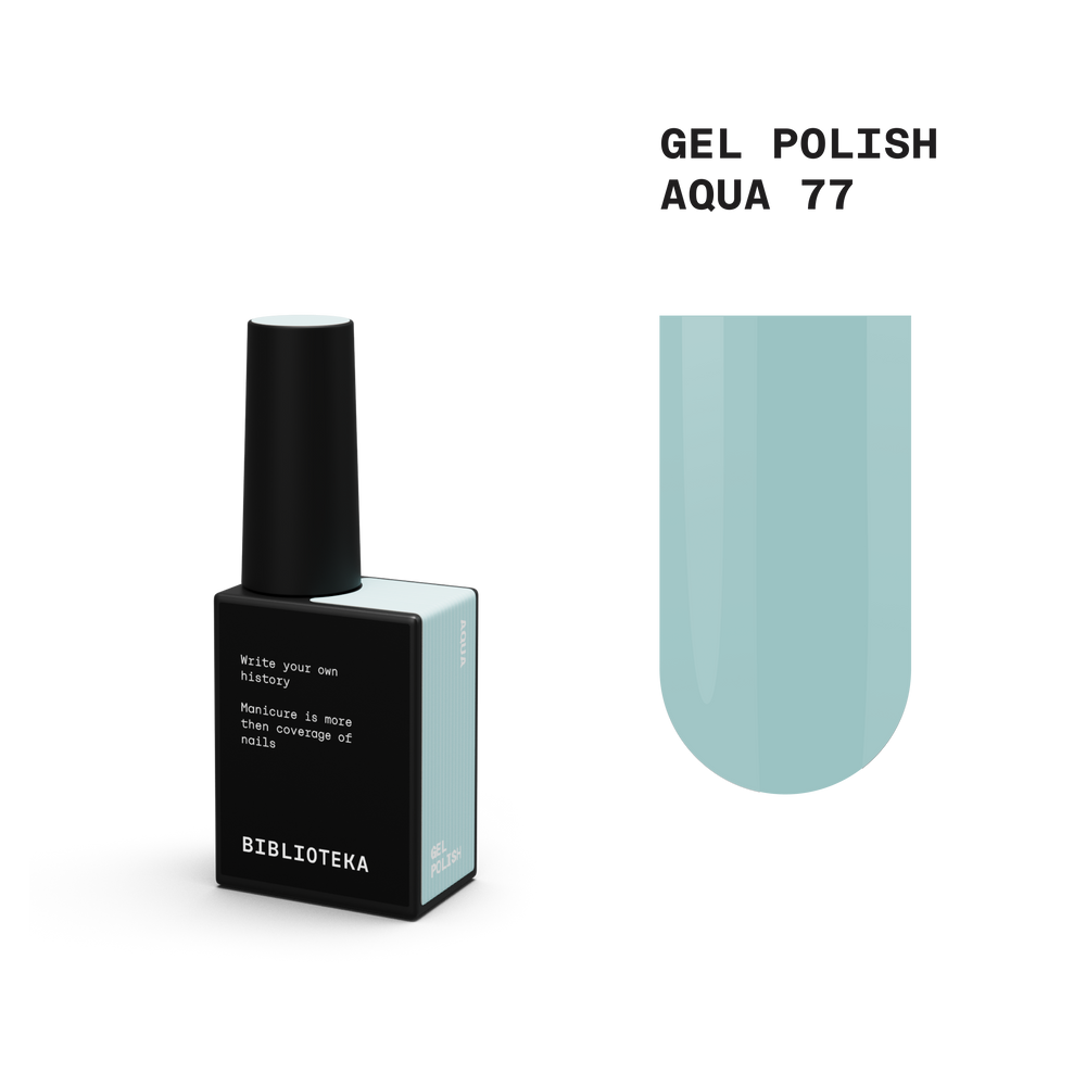 BIBLIOTEKA gel polish AQUA 77 - 10 ml