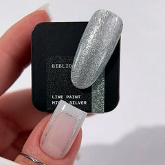 BIBLIOTEKA line paint MICRO SILVER - 5 ml
