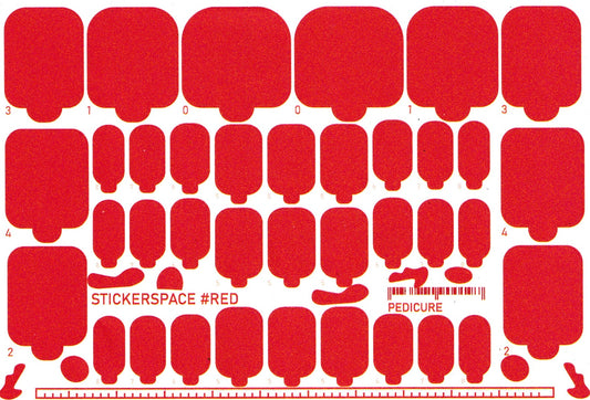 STICKERSPACE pedicure WRAP - red