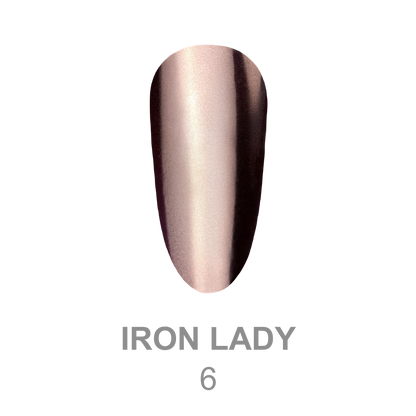 LUNAmoon 'IRON LADY' nail powder set - 6 pcs