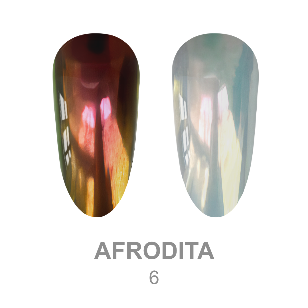 LUNAmoon 'AFRODITA' nail powder set - 6 pcs