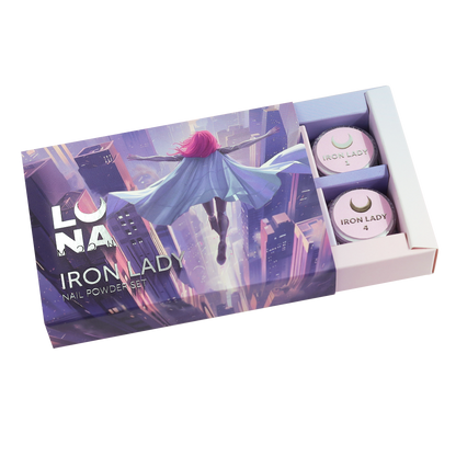LUNAmoon 'IRON LADY' nail powder set - 6 pcs