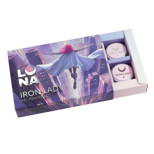 LUNAmoon 'IRON LADY' nail powder set - 6 pcs