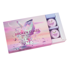 LUNAmoon 'BROKEN GLASS' dry glitter set - 6 pcs