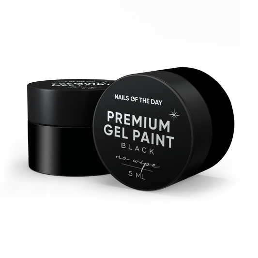 NOTD Premium gel paint Black no wipe - 5 ml