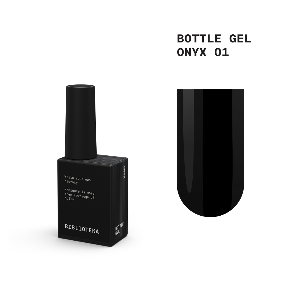 BIBLIOTEKA bottle gel ONYX 01 - 10 ml