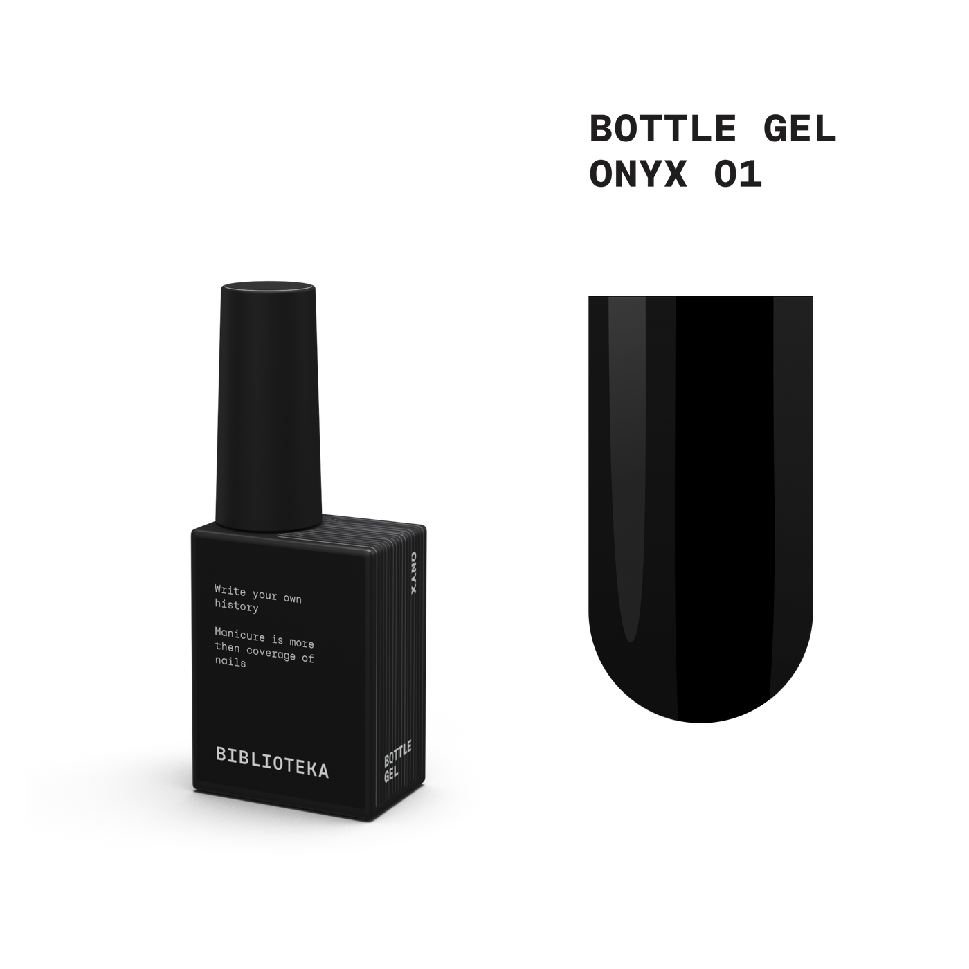 BIBLIOTEKA bottle gel ONYX 01 - 10 ml