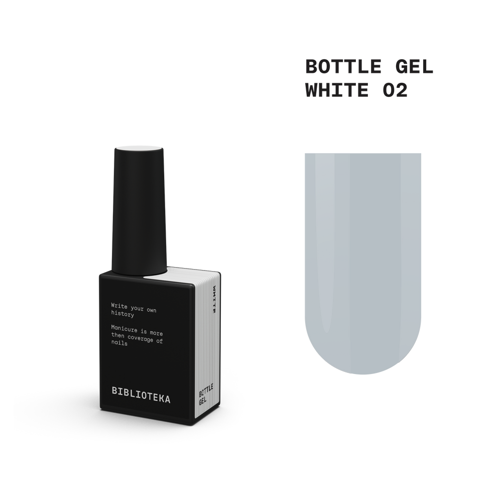 BIBLIOTEKA bottle gel WHITE 02 - 10 ml