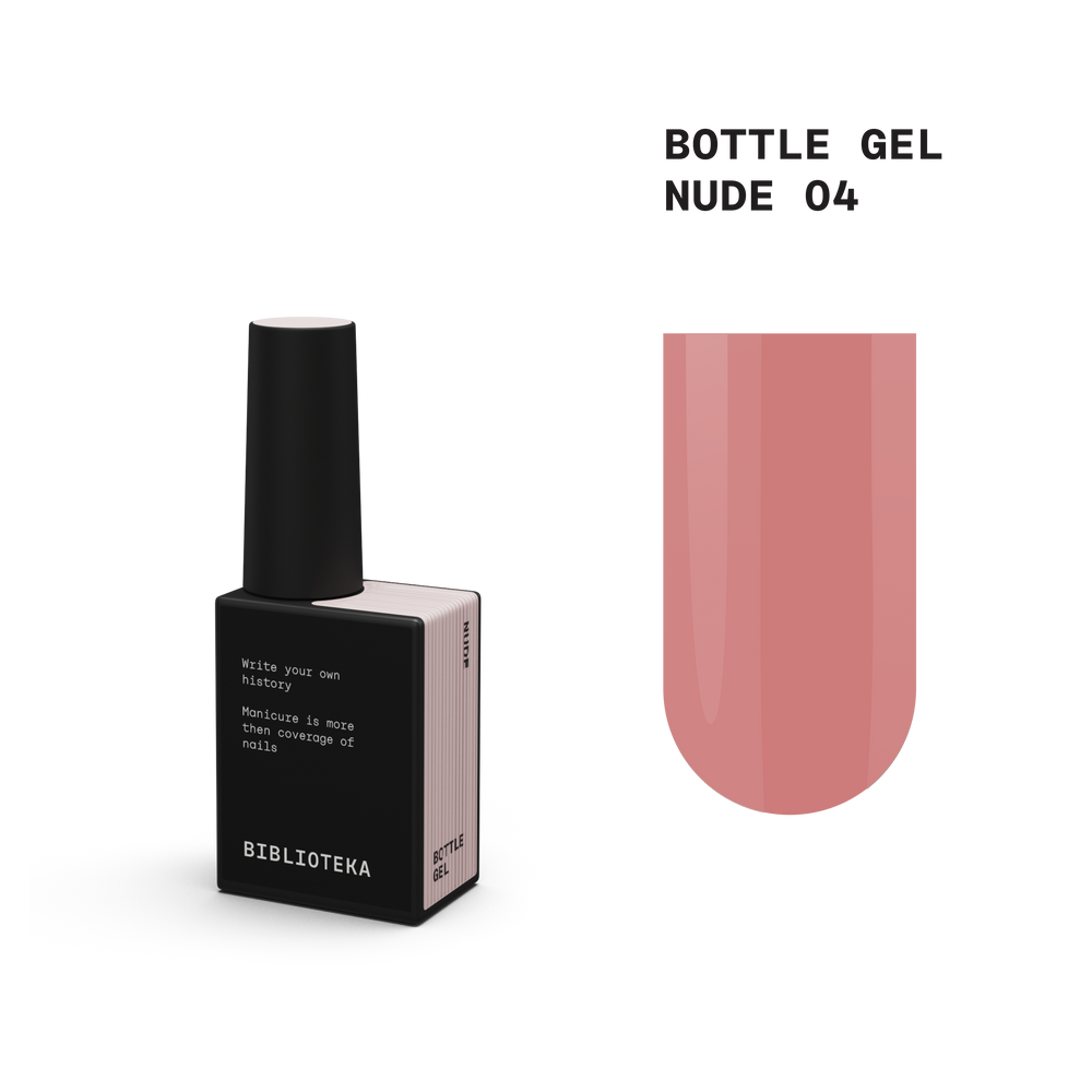BIBLIOTEKA bottle gel NUDE 04 - 10 ml
