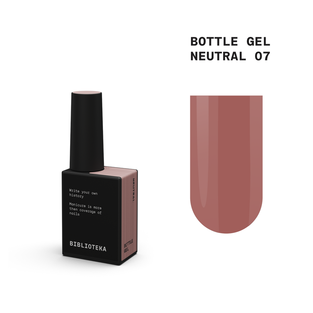 BIBLIOTEKA bottle gel NEUTRAL 07 - 10 ml