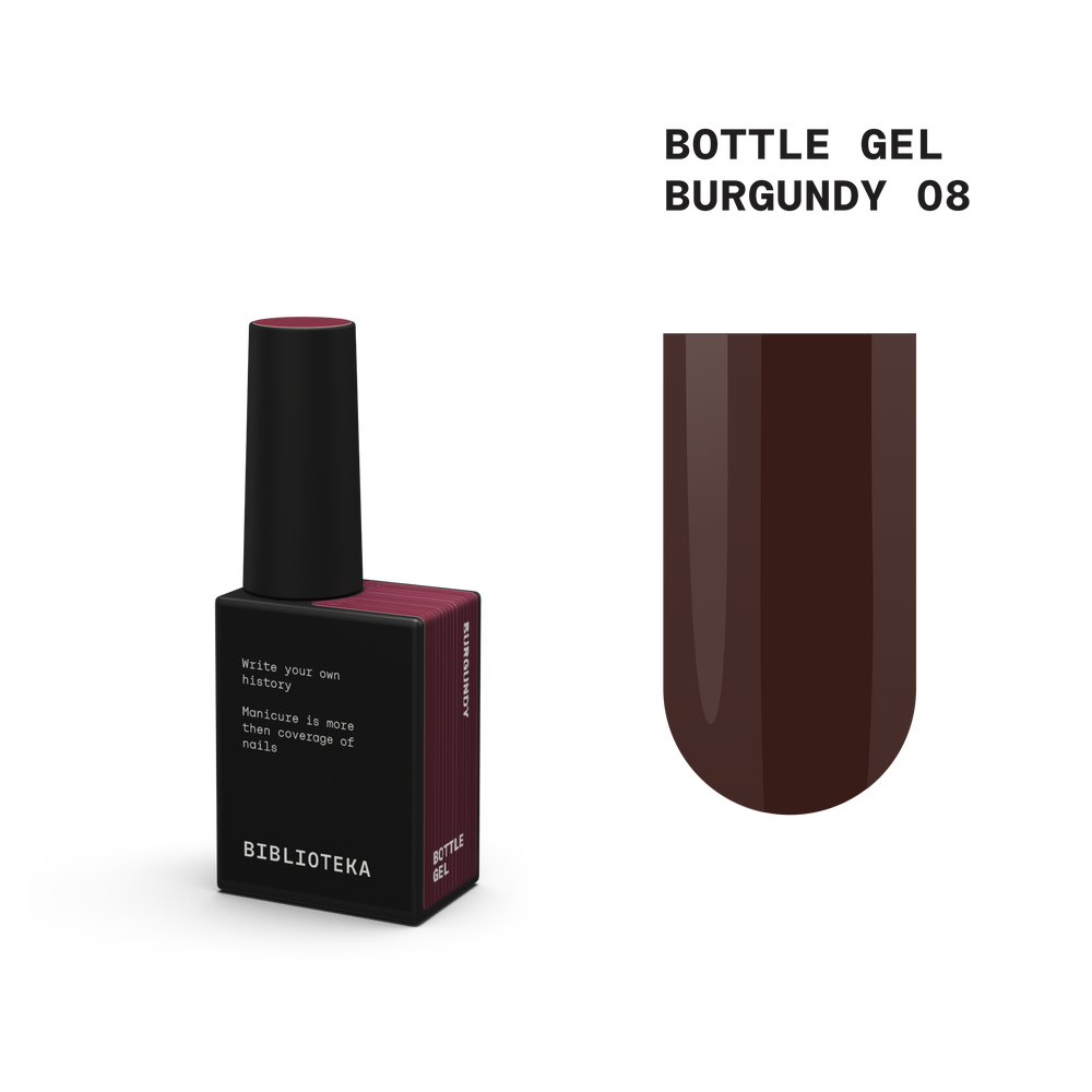 BIBLIOTEKA bottle gel BURGUNDY 08 - 10 ml