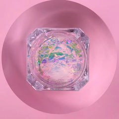 LUNAmoon 'BROKEN GLASS' dry glitter set - 6 pcs