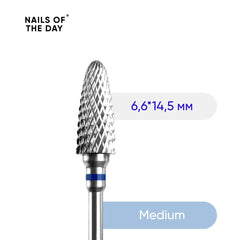 NOTD Carbide nail drill bit corn Blue - 6.6*14.5 mm