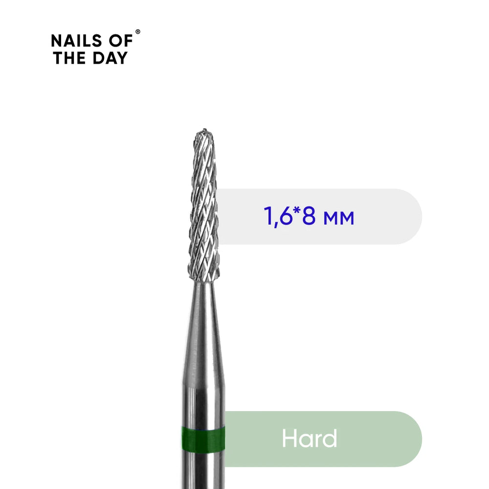 NOTD Carbide nail drill bit needle Green - 1.6*8 mm