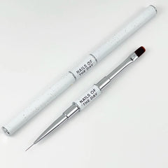 NOTD Professional brush 2 in 1: linear + oval - 11 mm